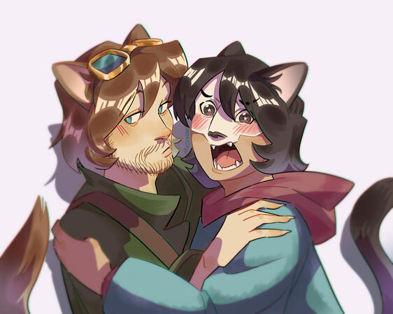 Halfbody, 2 characters | $35 USD